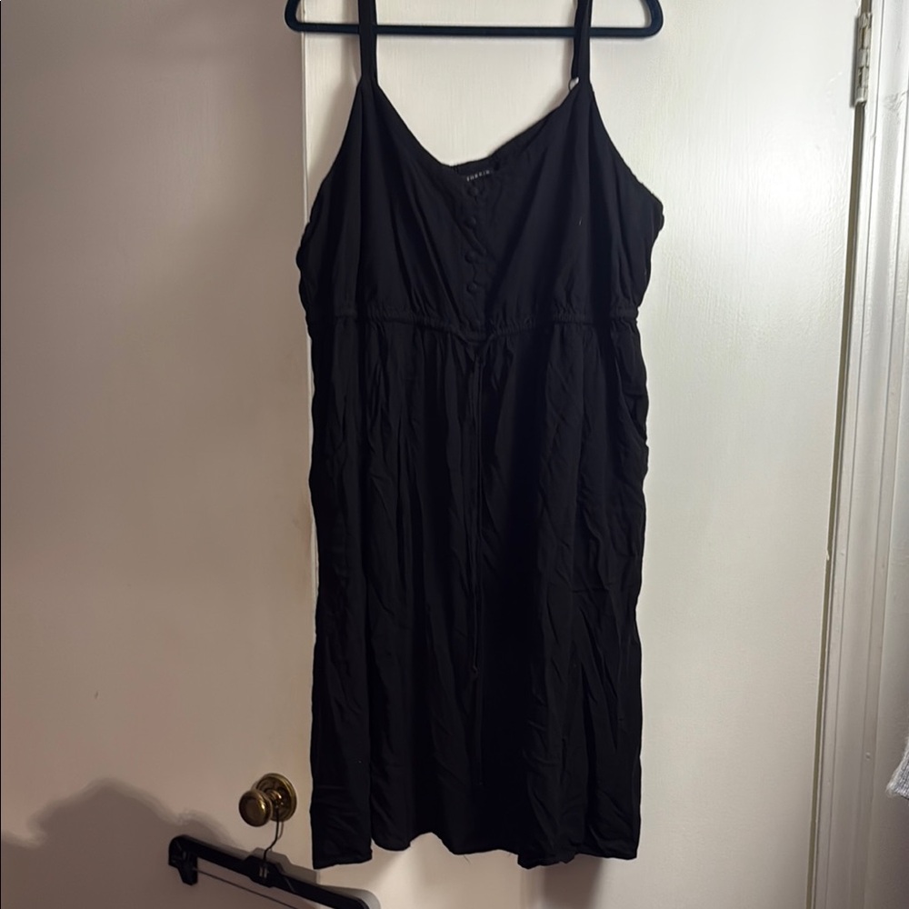 torrid Black Spaghetti-Strap Mini Dress